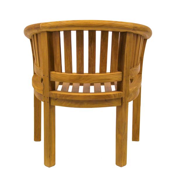 Preview: Gartensessel aus Teakholz "Erdnuß" 78 x 60 cm Höhe 83 cm